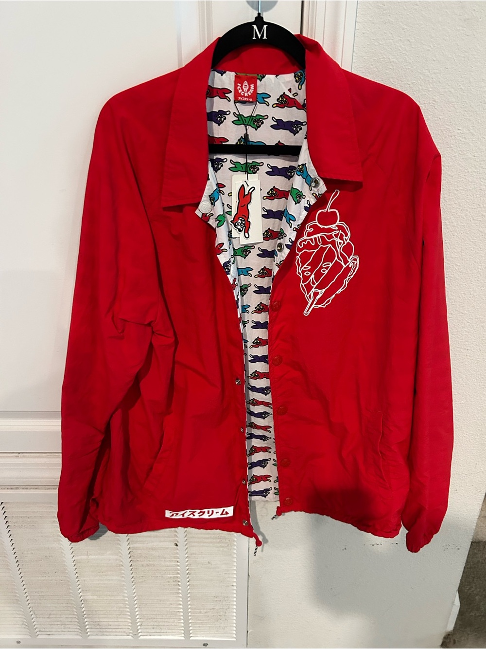 ICE CREAM Billionaire boys vivid ice cream reversible jacket NWT size L